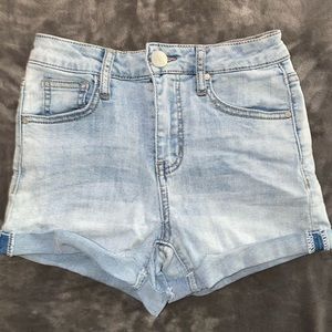 RSQ High Rise Jean Shorts Gently Worn Sz 0 Women’s
